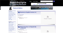 Desktop Screenshot of addons.eventscripts.com